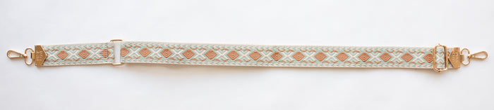 BAG STRAPS | ALMOND/MINT | GOLD