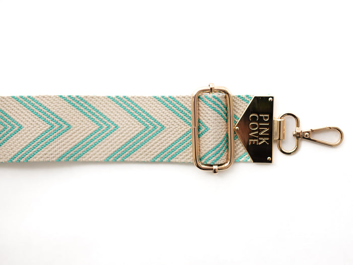 BAG STRAPS | ARROWS BLUE | GOLD