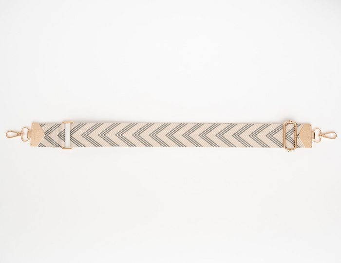 BAG STRAPS | ARROWS GRAY | GOLD