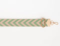 BAG STRAPS | ARROWS GREEN | GOLD