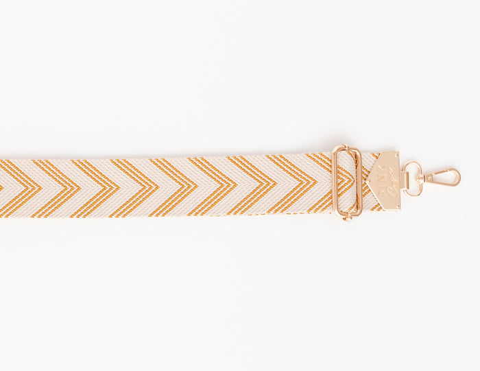BAG STRAPS | ARROWS ORANGE | GOLD