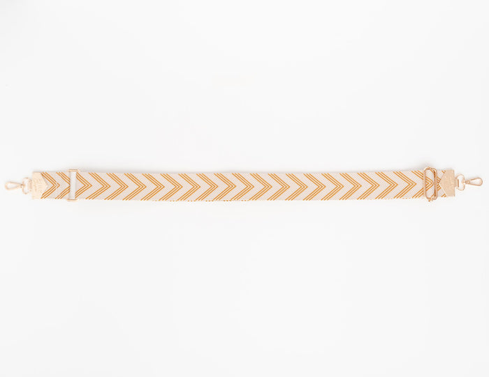 BAG STRAPS | ARROWS ORANGE | GOLD