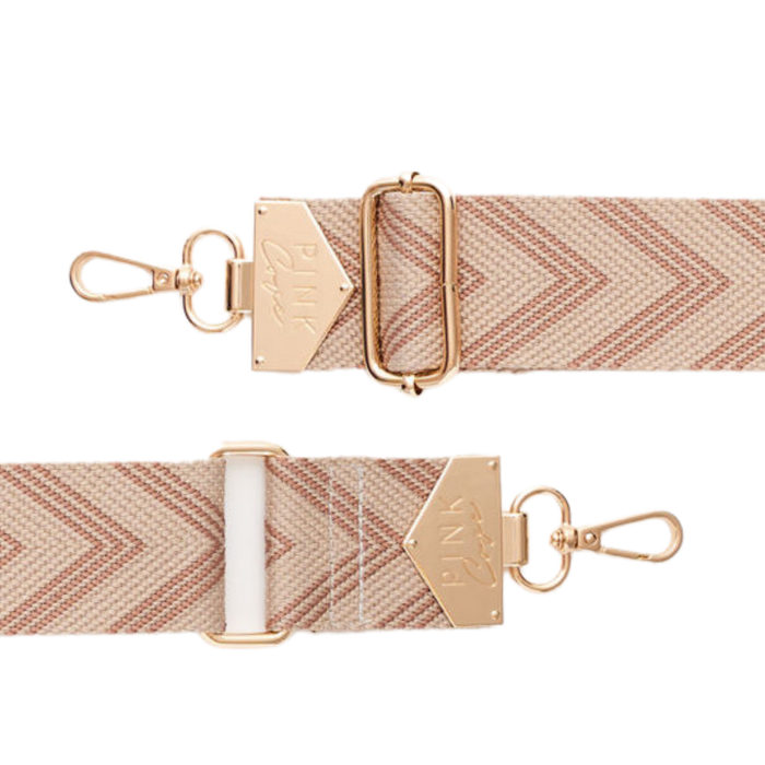 BAG STRAPS | ARROWS PINK | GOLD