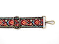 BAG STRAPS | BLACK FLORAL | BRASS