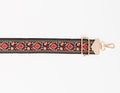 BAG STRAPS | BLACK FLORAL | GOLD