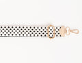 BAG STRAPS | BLACK GEO | GOLD