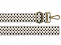 Bag Straps | Black Geo | Gold/Brass
