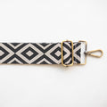 BAG STRAPS | BLACK/WHITE DIAMOND | BRASS