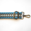 BAG STRAPS | BLUE GEO | BRASS