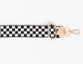 BAG STRAPS | CHECKERED | GOLD