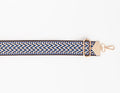 BAG STRAPS | CHEVRON NAVY | GOLD