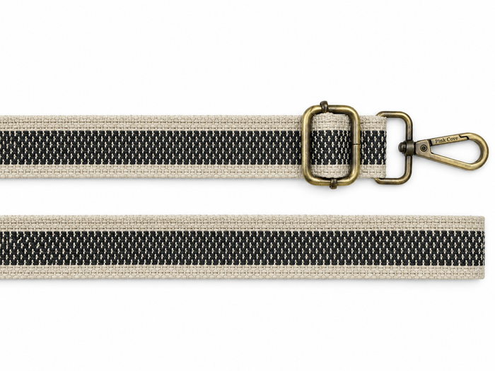 Bag Straps | Coastal Stripe | Gold/Brass