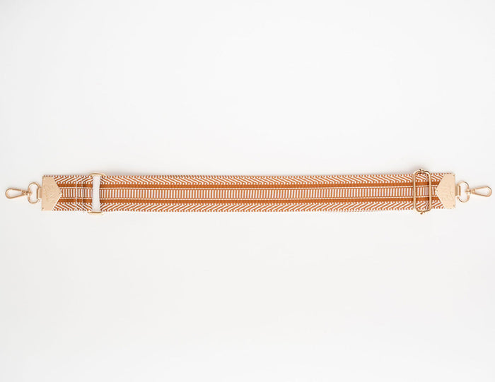 BAG STRAPS | COGNAC | GOLD