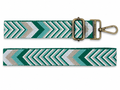 BAG STRAPS | EVERGREEN CHEVRON | GOLD/BRASS