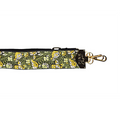 BAG STRAPS | GREEN/YELLOW FLORAL | GOLD