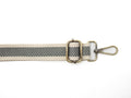 BAG STRAPS | GREY STRIPE | BRASS
