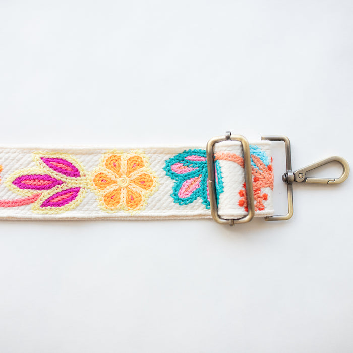BAG STRAPS | KNIT BOLD BLOOM | BRASS