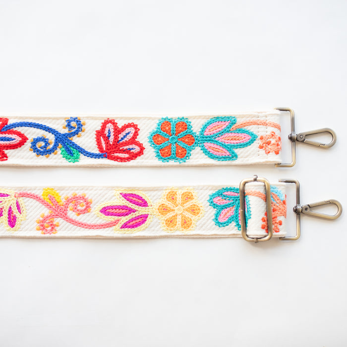 BAG STRAPS | KNIT BOLD BLOOM | BRASS