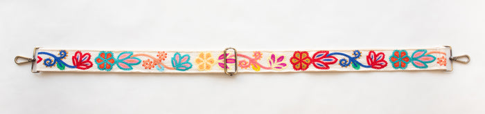 BAG STRAPS | KNIT BOLD BLOOM | BRASS