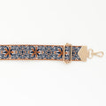 BAG STRAPS | NAVY FLORAL | GOLD