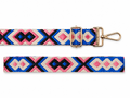 BAG STRAPS | PINK BLUE AZTEC | GOLD/BRASS