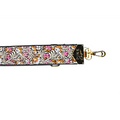 BAG STRAPS | PINK FLORAL | GOLD