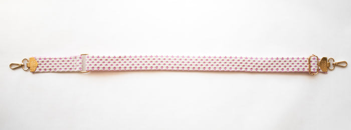 BAG STRAPS | PINK GEO | GOLD