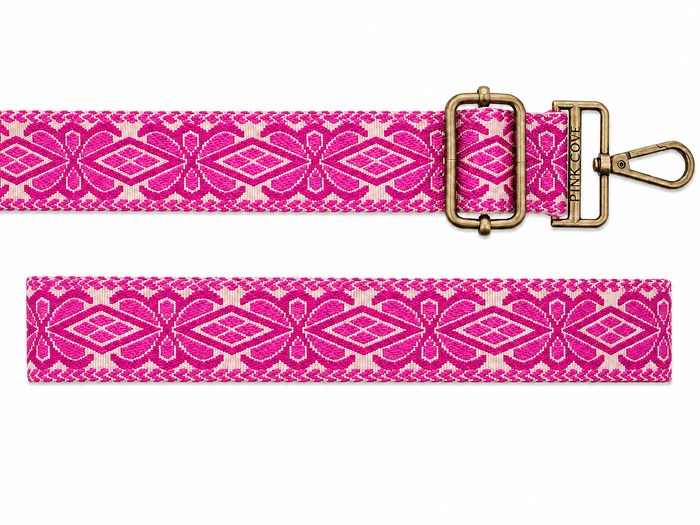 Bag Straps | Pink Paloma | Gold/Brass