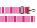 BAG STRAPS | PINK STRIPE | GOLD/BRASS