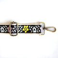 BAG STRAPS | PINK/YELLOW FLORAL | BRASS