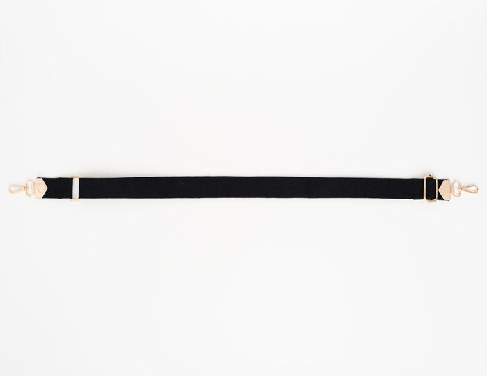 BAG STRAPS | SOLID EBONY | GOLD