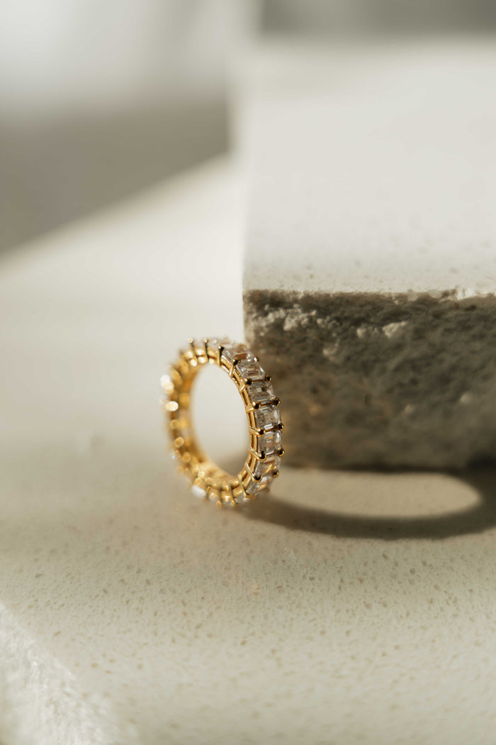 Baguette CZ Stacking Ring