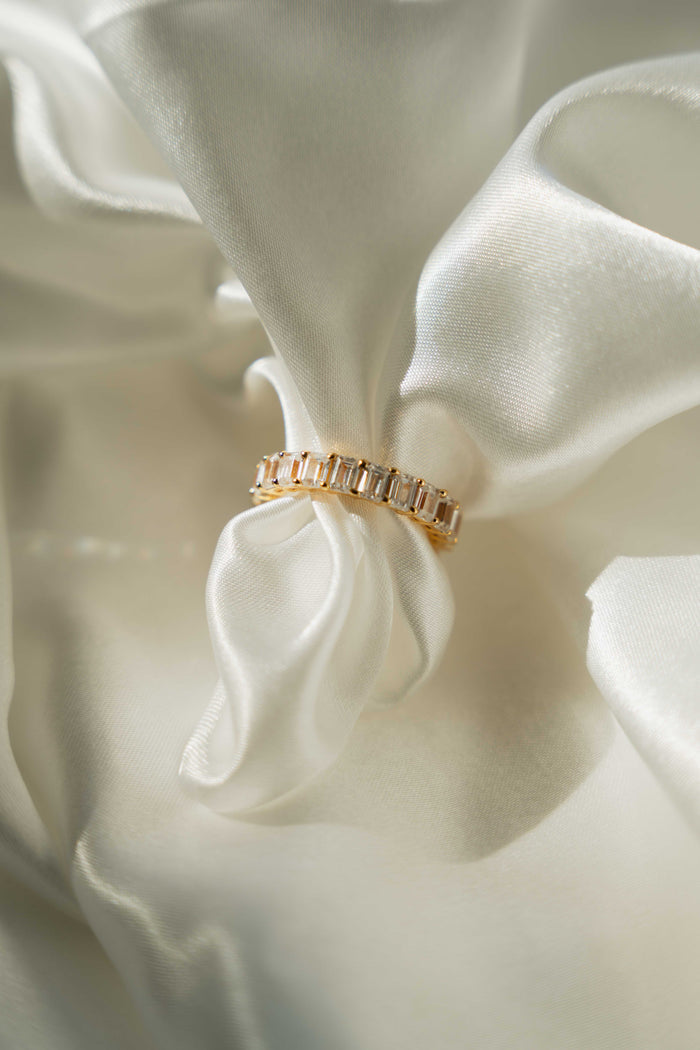 Baguette CZ Stacking Ring