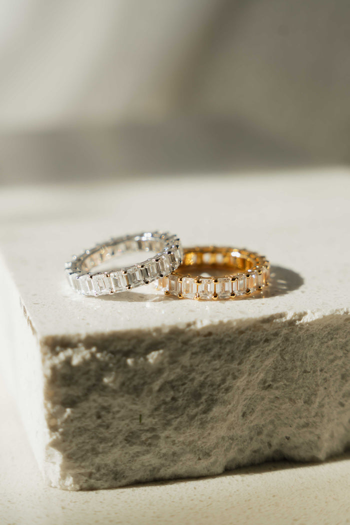 Baguette CZ Stacking Ring
