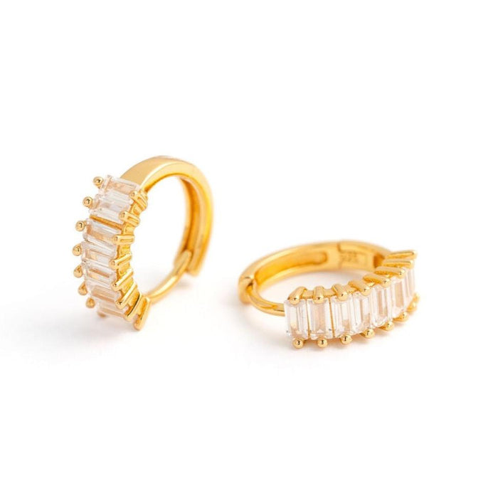 Baguette Huggie Earrings