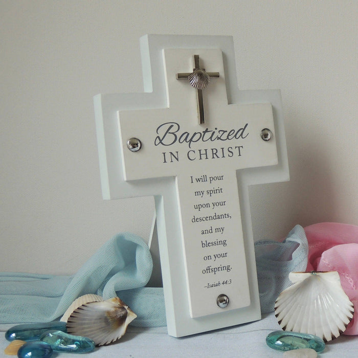 Baptism Cross (Blue & Pink)