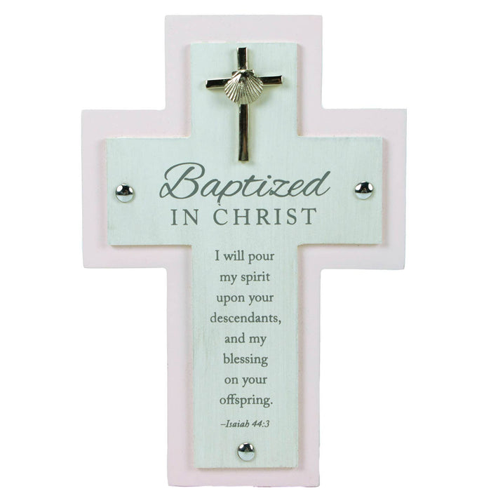 Baptism Cross (Blue & Pink)
