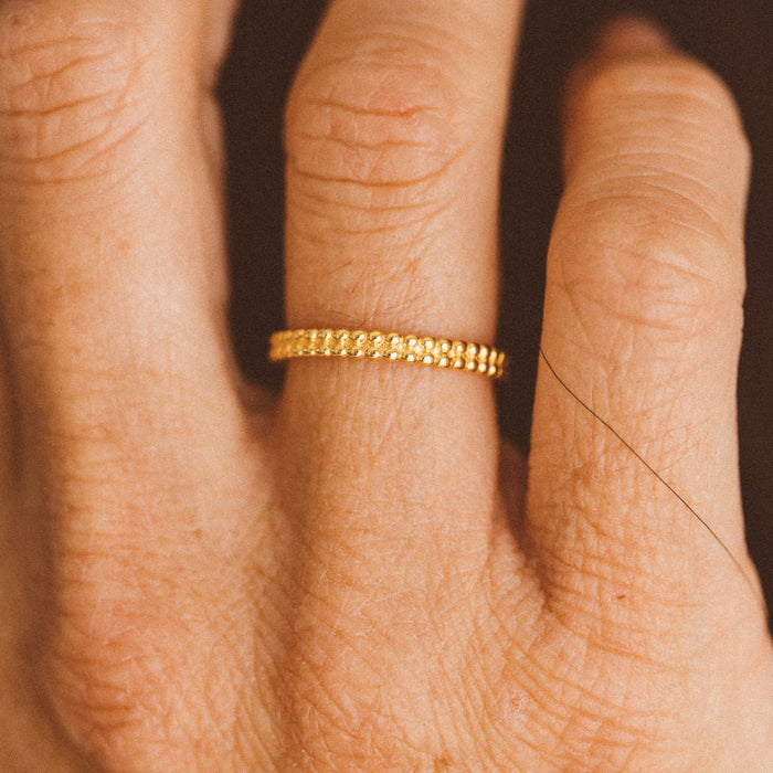 Beaded Stacking Ring