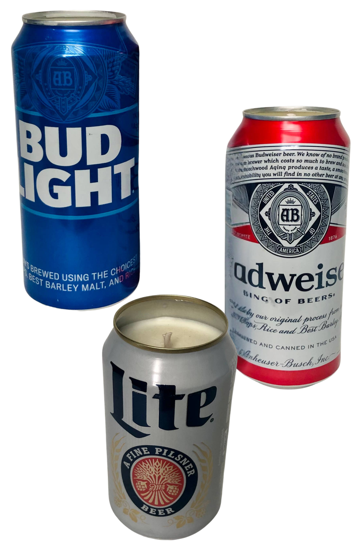 Beer Can Candles
