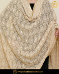 Beige Color Phulkari | Punjabi Traditional Jewellery Exclusive