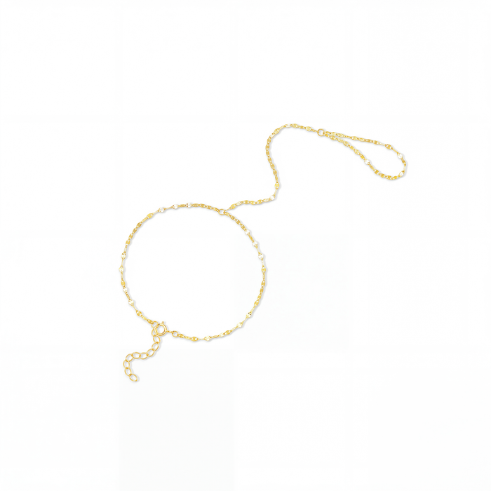 Benoîte 18K Gold Lip Linked Finger Bracelet
