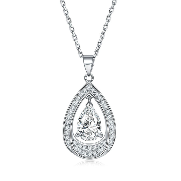 Bérangère White Teardrop Necklace
