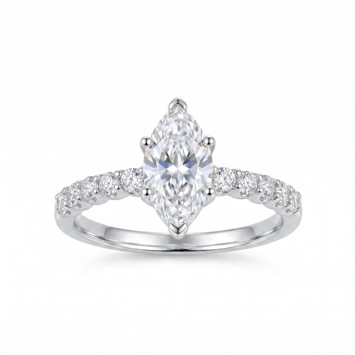 Bernrun White Marquise Ring