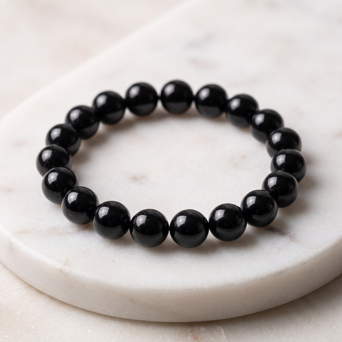 Black Tourmaline 8mm Gemstone Bracelet