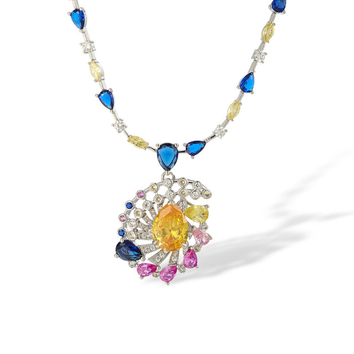 Blanca Multicolor Teardrop Necklace