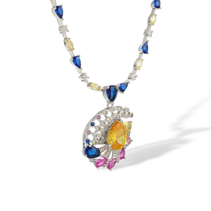 Blanca Multicolor Teardrop Necklace