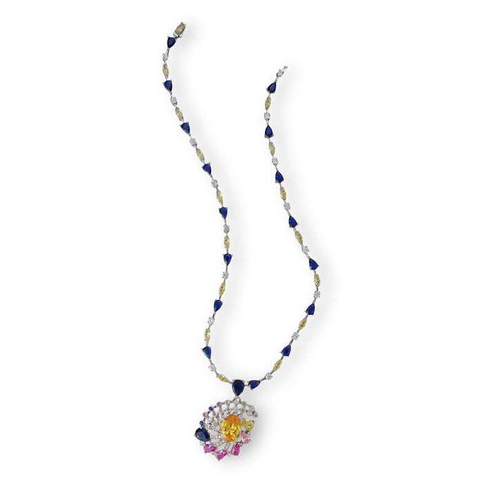 Blanca Multicolor Teardrop Necklace
