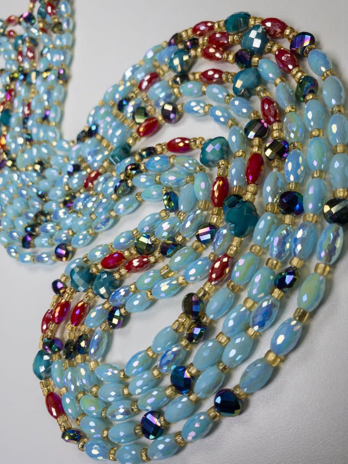 Blue Ivy- Luxury Crystal Waistbeads