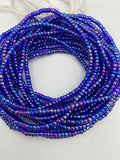 Blue Waist Bead | Rainbow Blue | Tie On 45–50 Inches | Handmade Waist Beads for Women | Price is per WaistBead