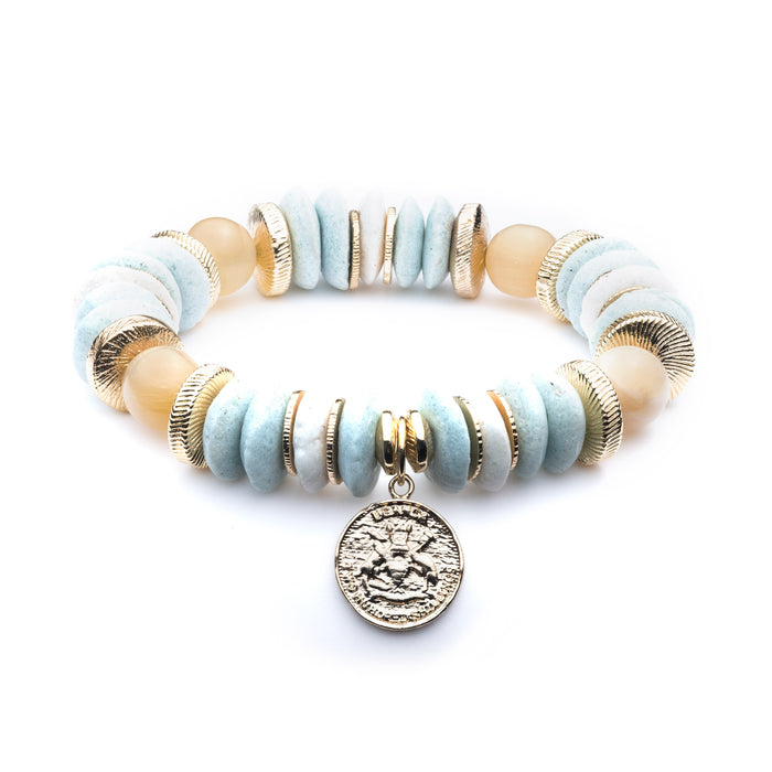 Bluebell Coin Charm Bracelet